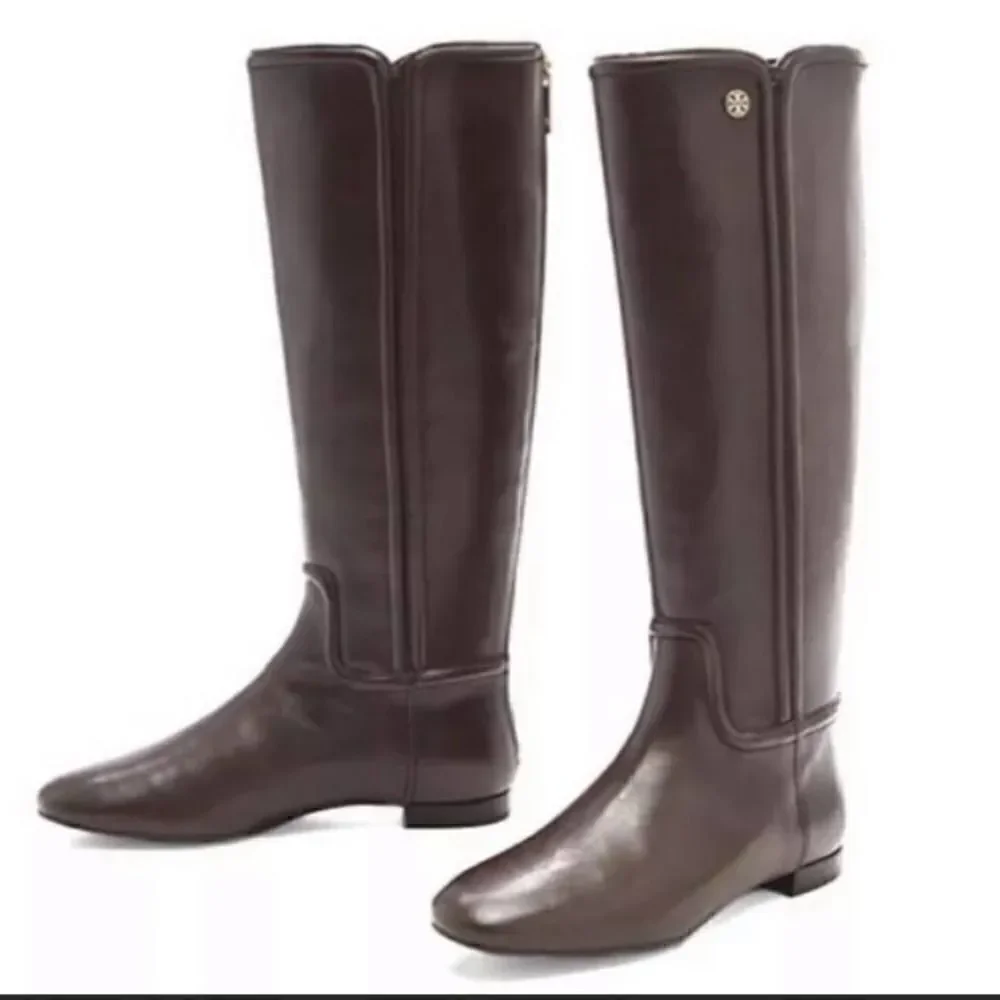 Authentic Tory Burch Irene Equestrian Black Boots